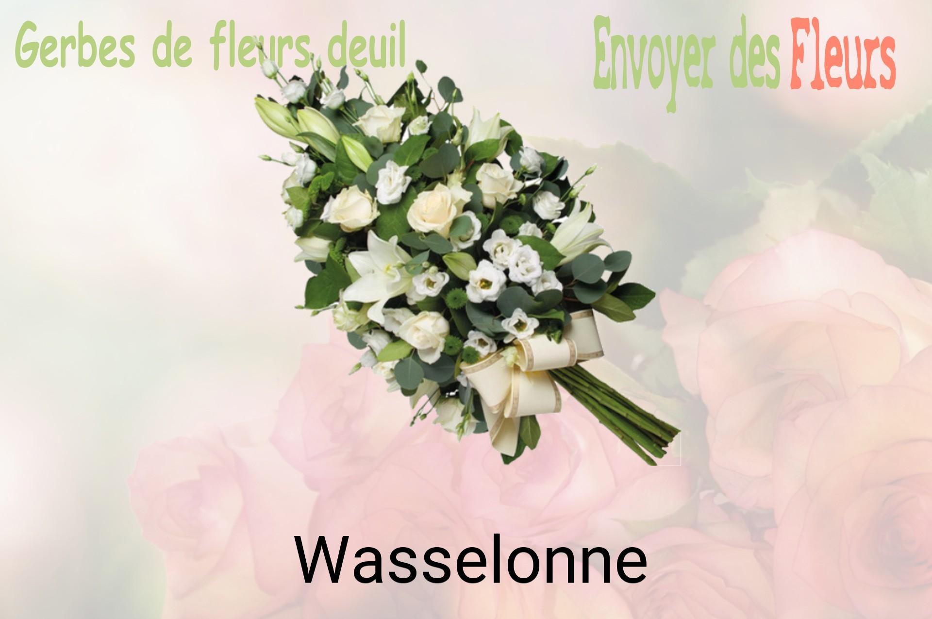 Gerbe de fleurs de deuil livrée à Wasselonne